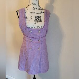 NWT Tweed Purple Dress, Size M